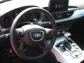 2012 Audi A6 Black Interior Steering Wheel Photo