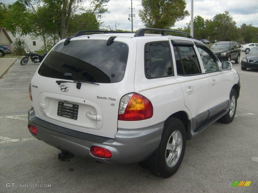 2004 Santa Fe GLS - Nordic White / Beige photo #3
