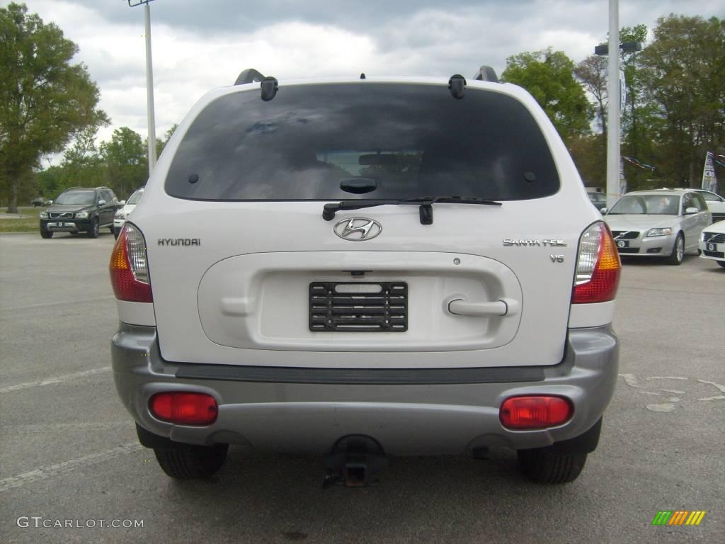 2004 Santa Fe GLS - Nordic White / Beige photo #4
