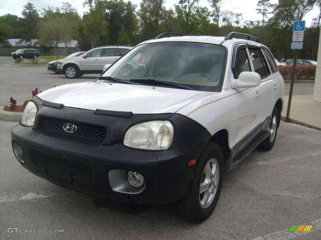 2004 Santa Fe GLS - Nordic White / Beige photo #7