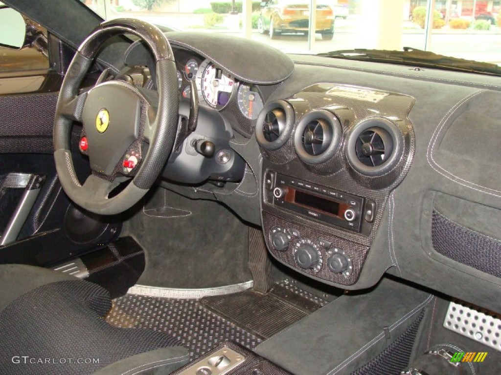 2009 Ferrari F430 16M Scuderia Spider Black Dashboard Photo #54180112