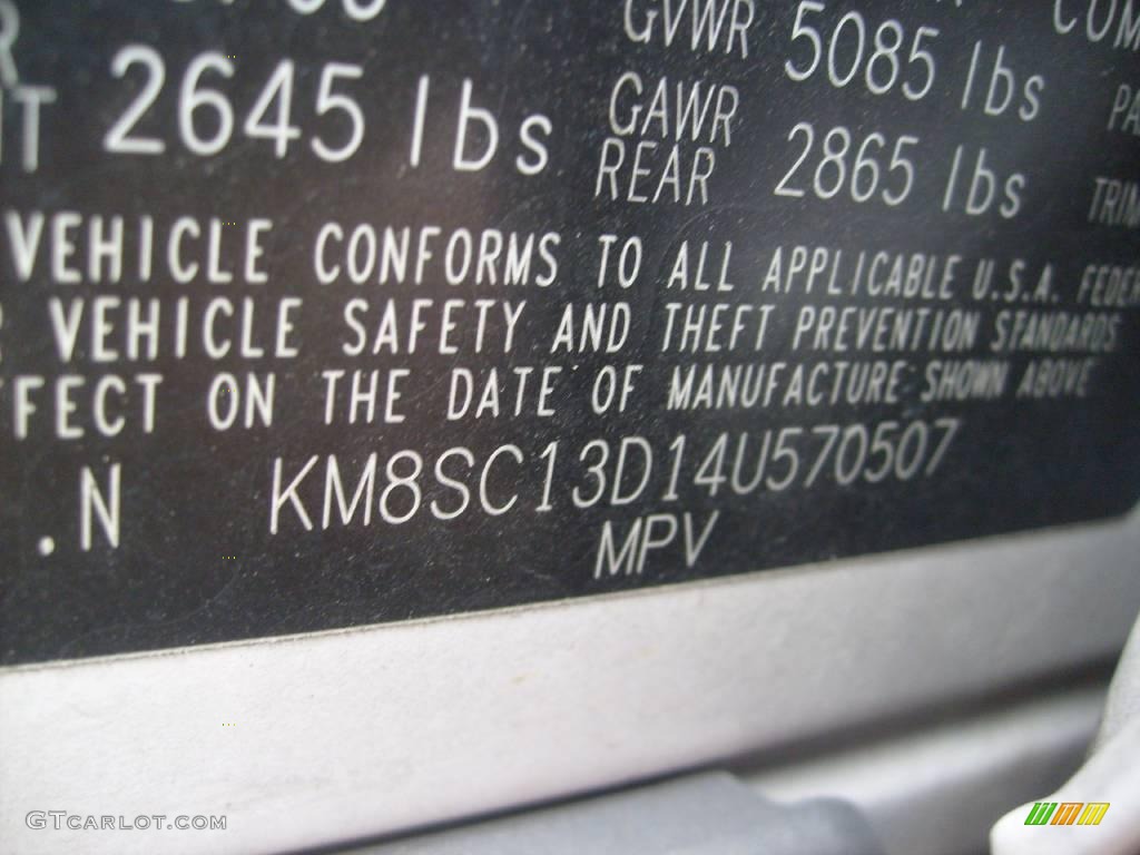 2004 Santa Fe GLS - Nordic White / Beige photo #14