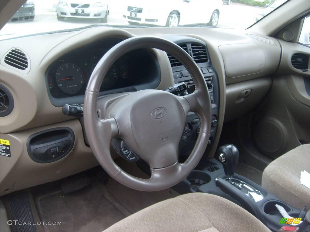 2004 Santa Fe GLS - Nordic White / Beige photo #17