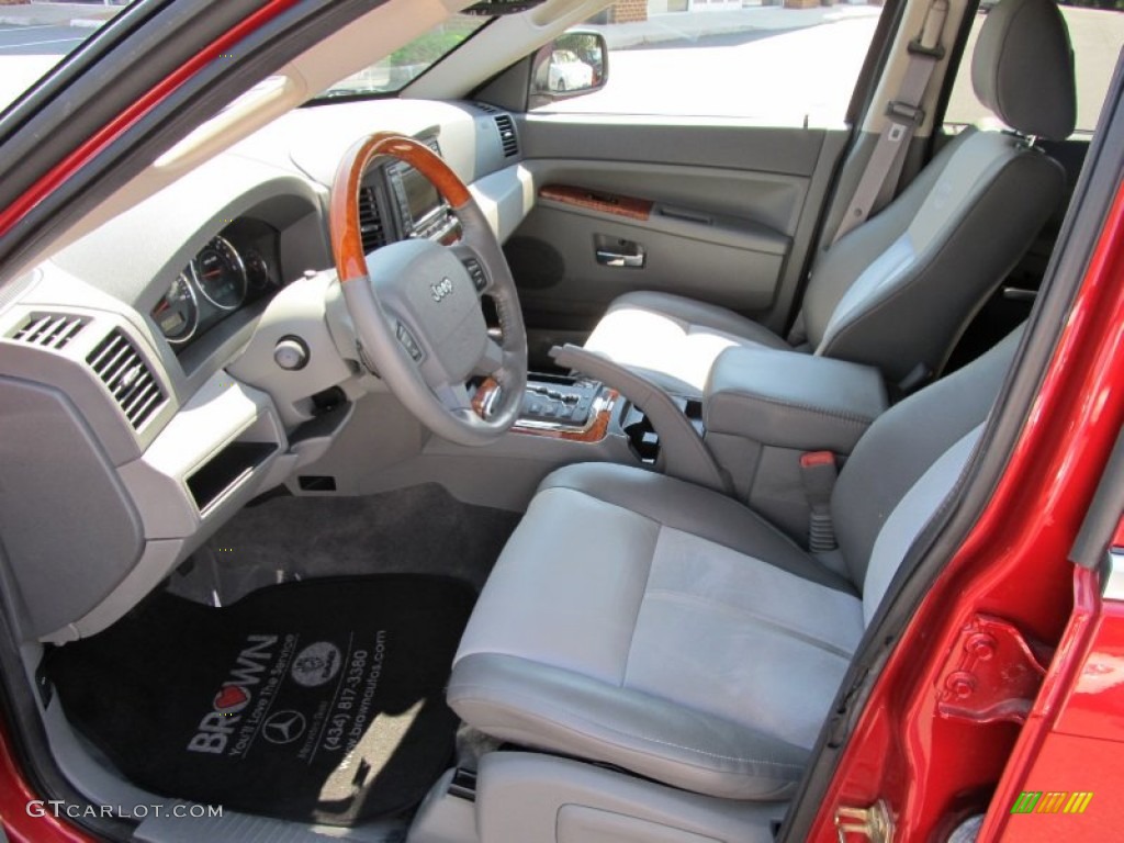 Medium Slate Gray Interior 2006 Jeep Grand Cherokee Overland 4x4 Photo #54180643
