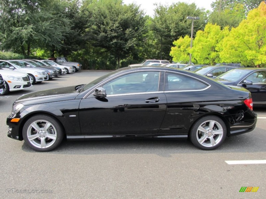 Black 2012 Mercedes-Benz C 250 Coupe Exterior Photo #54181663