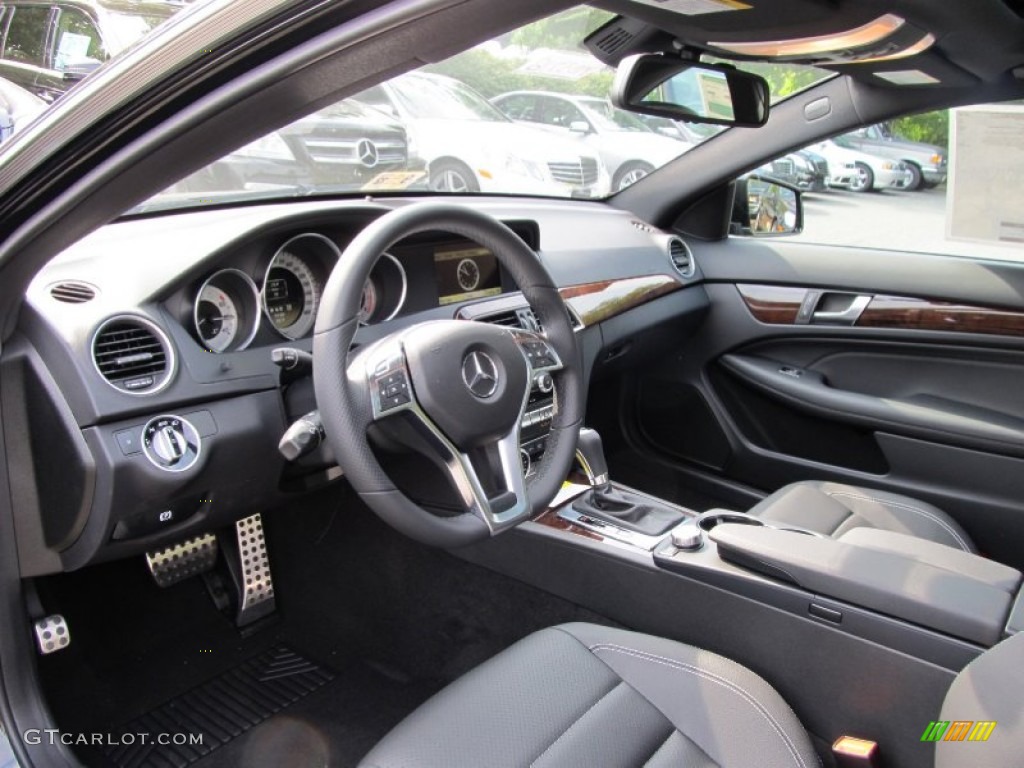 Black Interior 2012 Mercedes-Benz C 250 Coupe Photo #54181690
