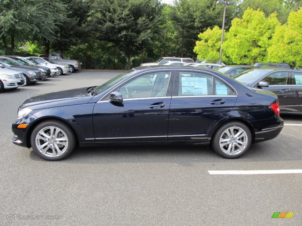 Lunar Blue Metallic 2012 Mercedes-Benz C 300 Luxury 4Matic Exterior Photo #54181840