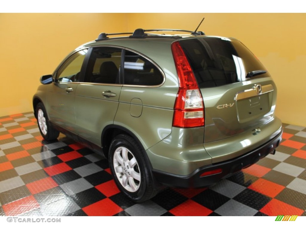 2008 CR-V EX-L 4WD - Green Tea Metallic / Ivory photo #3