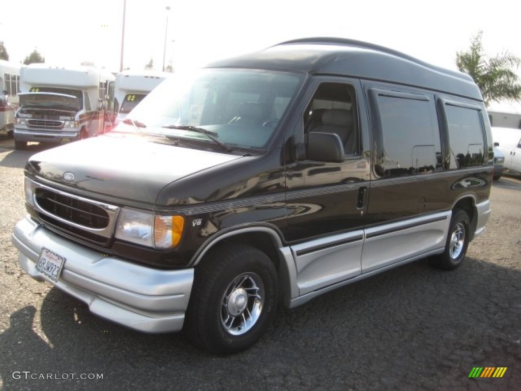 2000 E Series Van E150 Passenger Conversion - Black / Medium Graphite photo #3