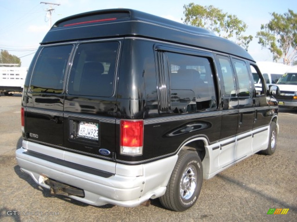 Black 2000 Ford E Series Van E150 Passenger Conversion Exterior Photo #54181924