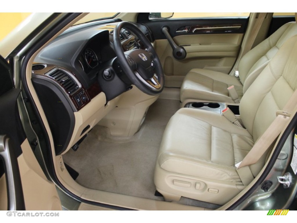 2008 CR-V EX-L 4WD - Green Tea Metallic / Ivory photo #11