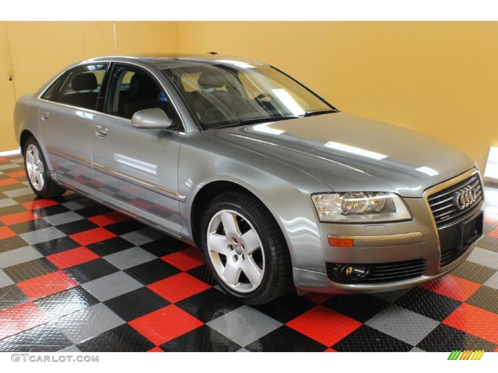 2006 A8 L 4.2 quattro - Akoya Silver Metallic / Black photo #1