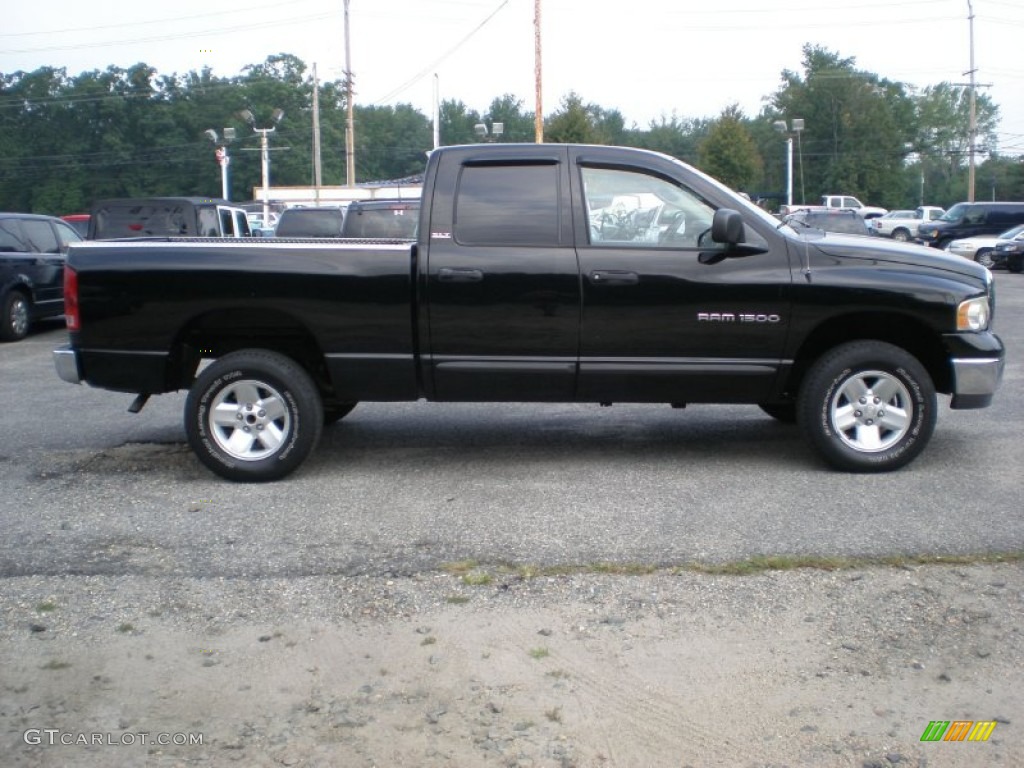 Black 2002 Dodge Ram 1500 SLT Quad Cab 4x4 Exterior Photo #54187059