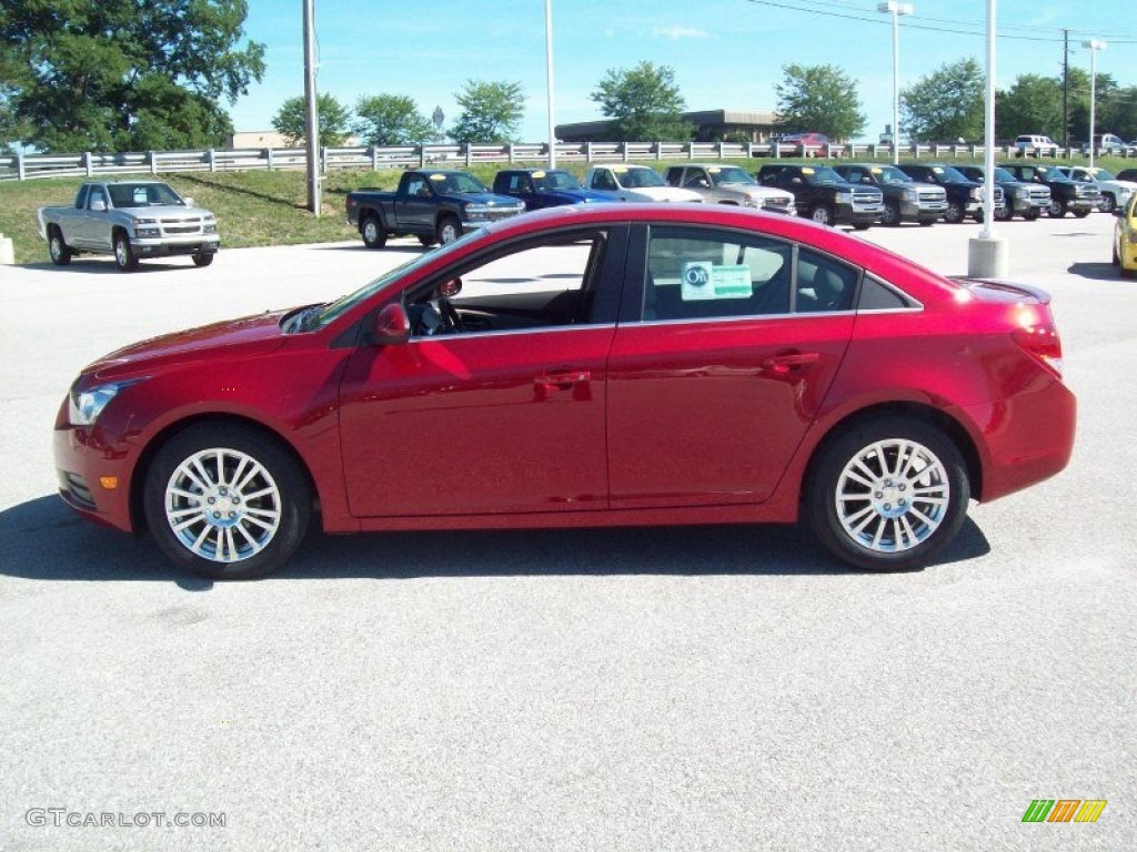 Crystal Red Metallic 2012 Chevrolet Cruze Eco Exterior Photo #54187582