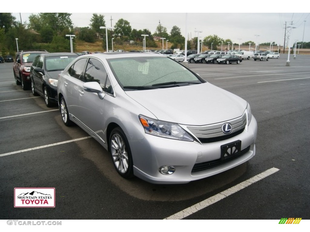 2010 HS 250h Hybrid Premium - Tungsten Silver Pearl / Gray photo #1