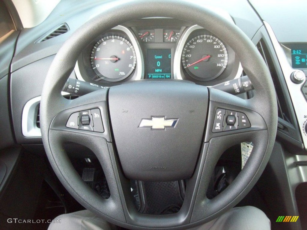 2012 Chevrolet Equinox LS Jet Black Steering Wheel Photo #54188341