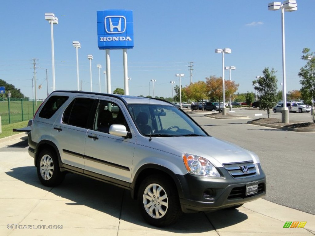 2006 CR-V EX - Alabaster Silver Metallic / Black photo #2