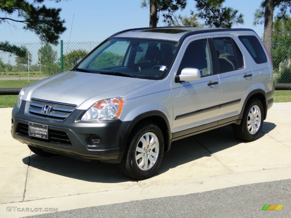 2006 CR-V EX - Alabaster Silver Metallic / Black photo #10