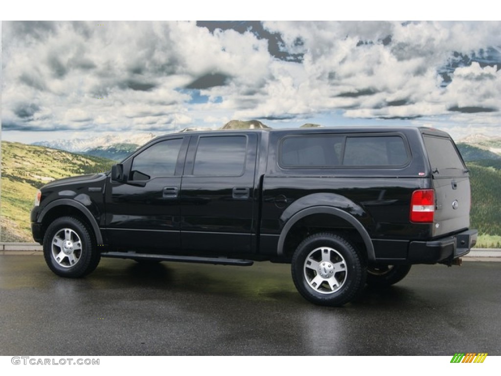 2004 F150 FX4 SuperCrew 4x4 - Black / Black photo #3