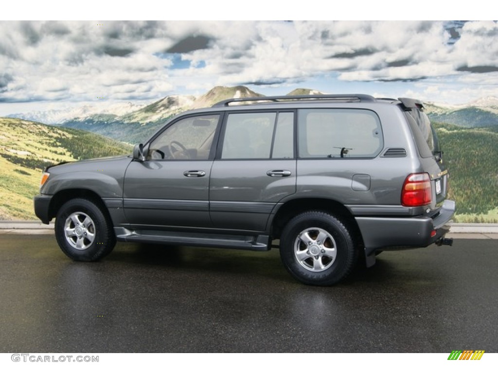 2002 Land Cruiser  - Riverock Green Mica / Shadow Gray photo #3