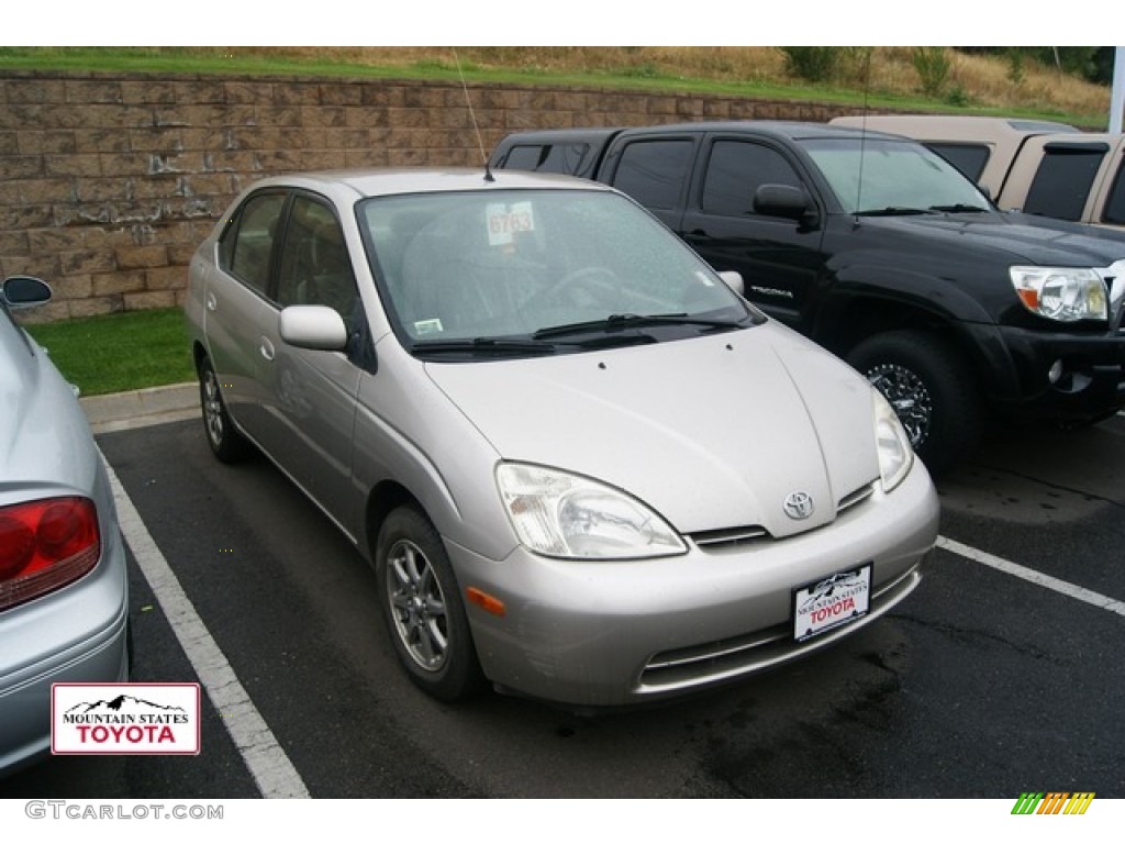 2001 Prius Hybrid - Silver Strata Metallic / Gray photo #1