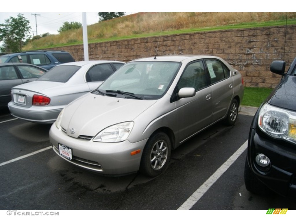 2001 Prius Hybrid - Silver Strata Metallic / Gray photo #4