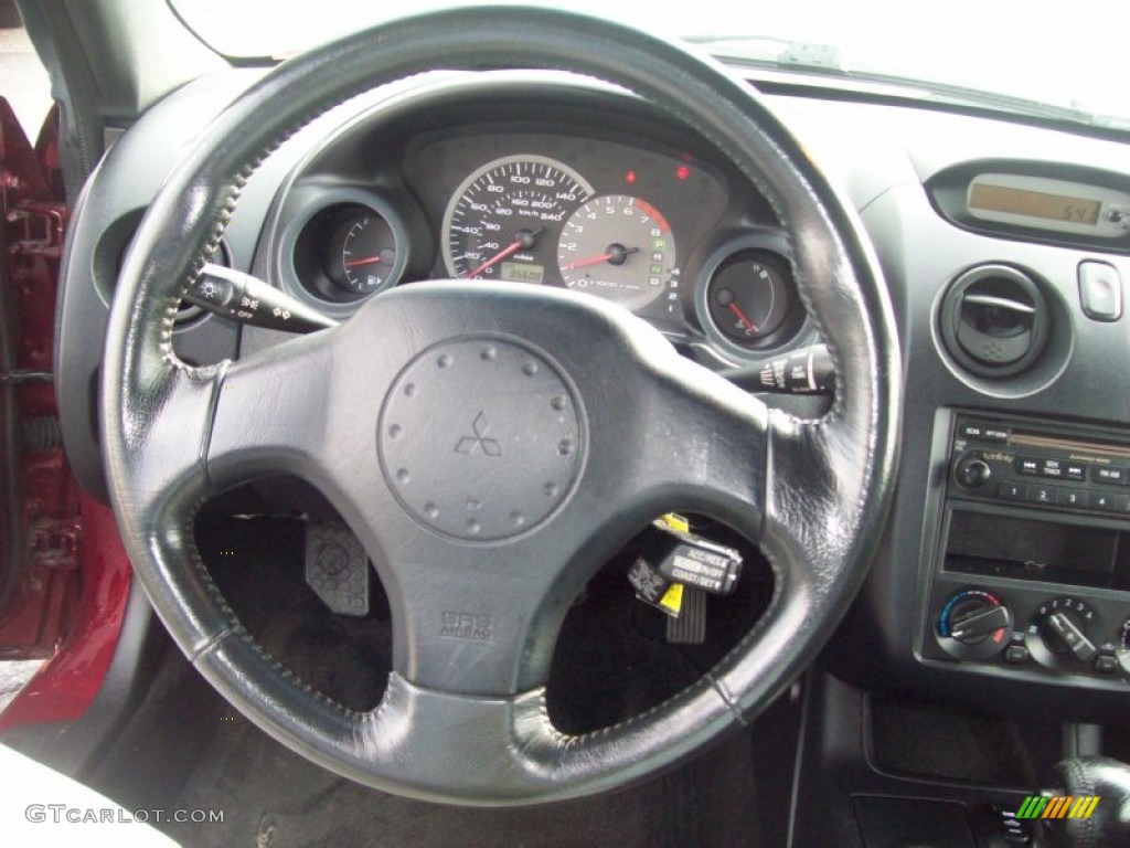 2003 Mitsubishi Eclipse Spyder GT Midnight Steering Wheel Photo #54189982