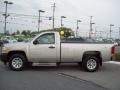 2008 Silver Birch Metallic Chevrolet Silverado 1500 Work Truck Regular Cab 4x4  photo #2