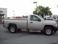 2008 Silver Birch Metallic Chevrolet Silverado 1500 Work Truck Regular Cab 4x4  photo #6