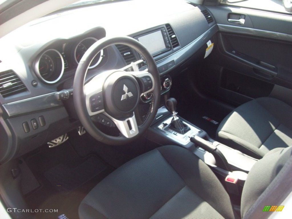 Black Interior 2011 Mitsubishi Lancer RALLIART AWD Photo #54191035