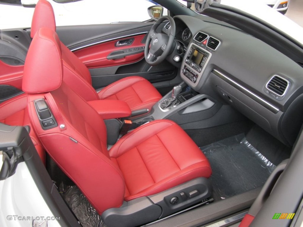 Red Interior 2012 Volkswagen Eos Lux Photo #54192072