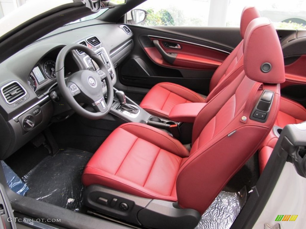 Red Interior 2012 Volkswagen Eos Lux Photo #54192084