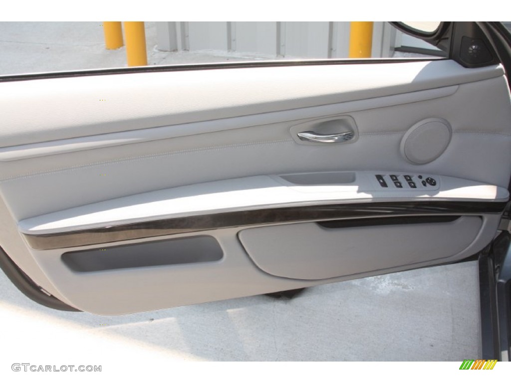 2010 BMW 3 Series 328i Convertible Gray Dakota Leather Door Panel Photo #54192652
