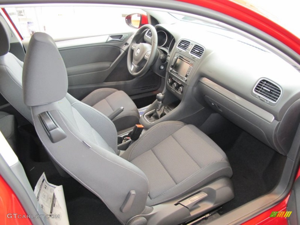 Titan Black Interior 2011 Volkswagen Golf 2 Door TDI Photo #54193087