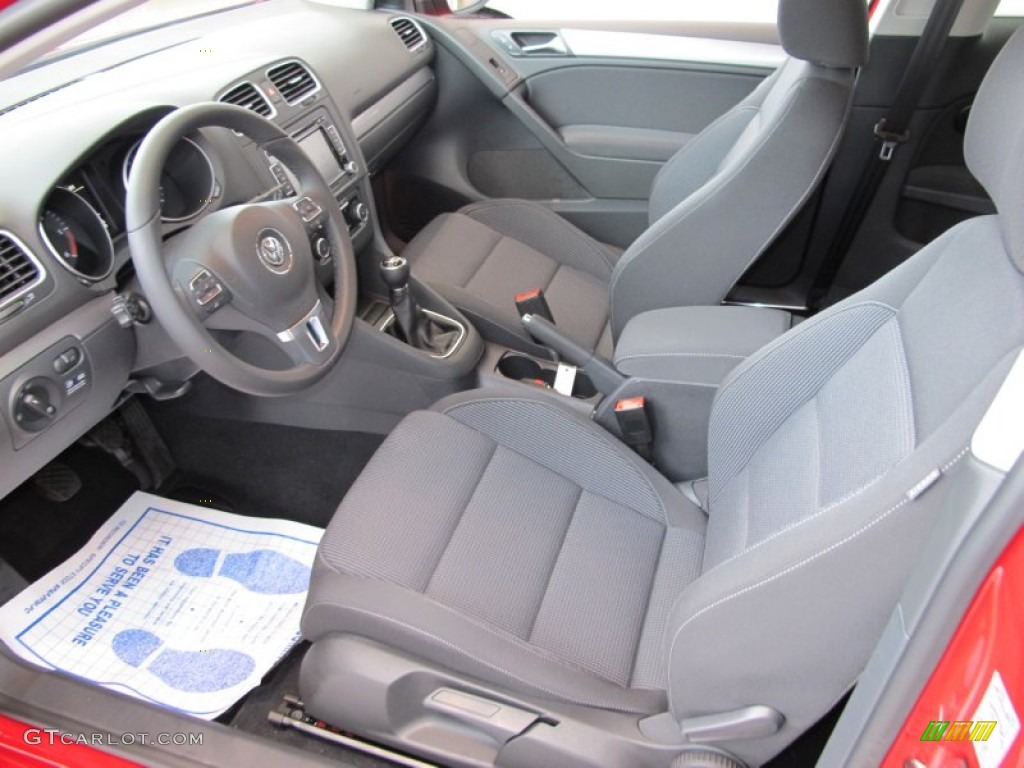 Titan Black Interior 2011 Volkswagen Golf 2 Door TDI Photo #54193099