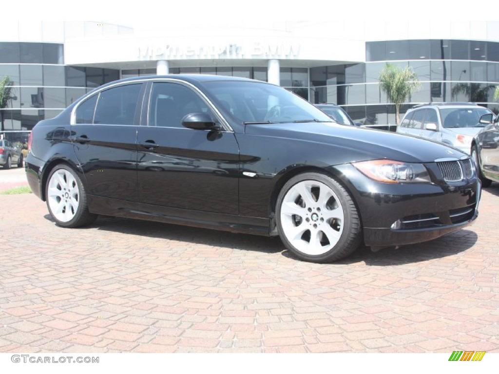 2008 3 Series 335i Sedan - Black Sapphire Metallic / Black photo #1