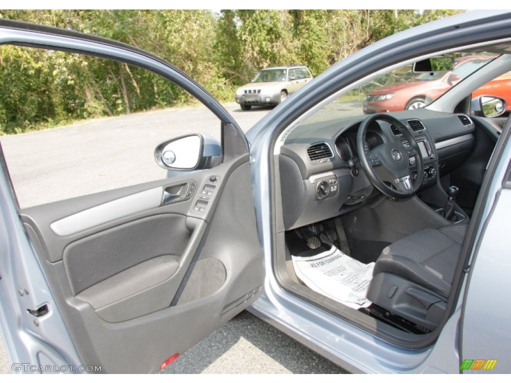 Titan Black Interior 2010 Volkswagen Golf 4 Door TDI Photo #54194536