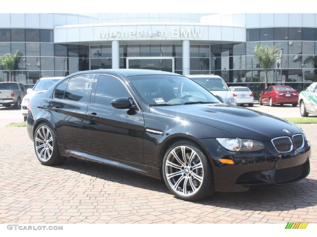 2009 M3 Sedan - Jet Black / Black Novillo Leather photo #1