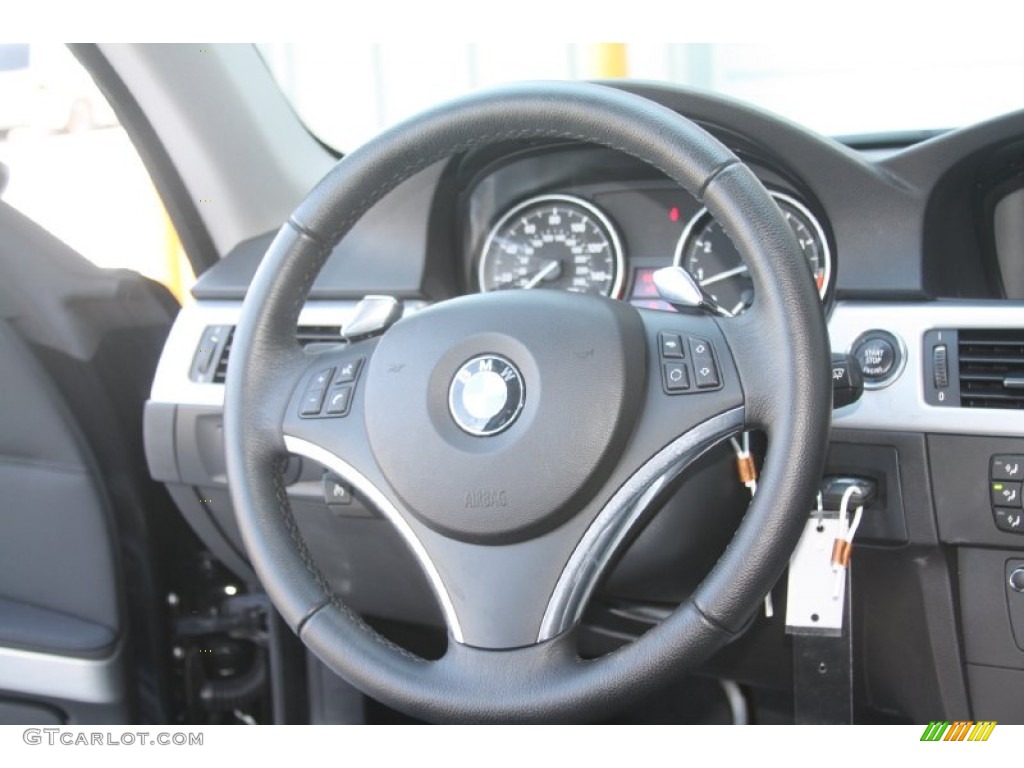 2009 3 Series 328i Coupe - Black Sapphire Metallic / Black photo #27