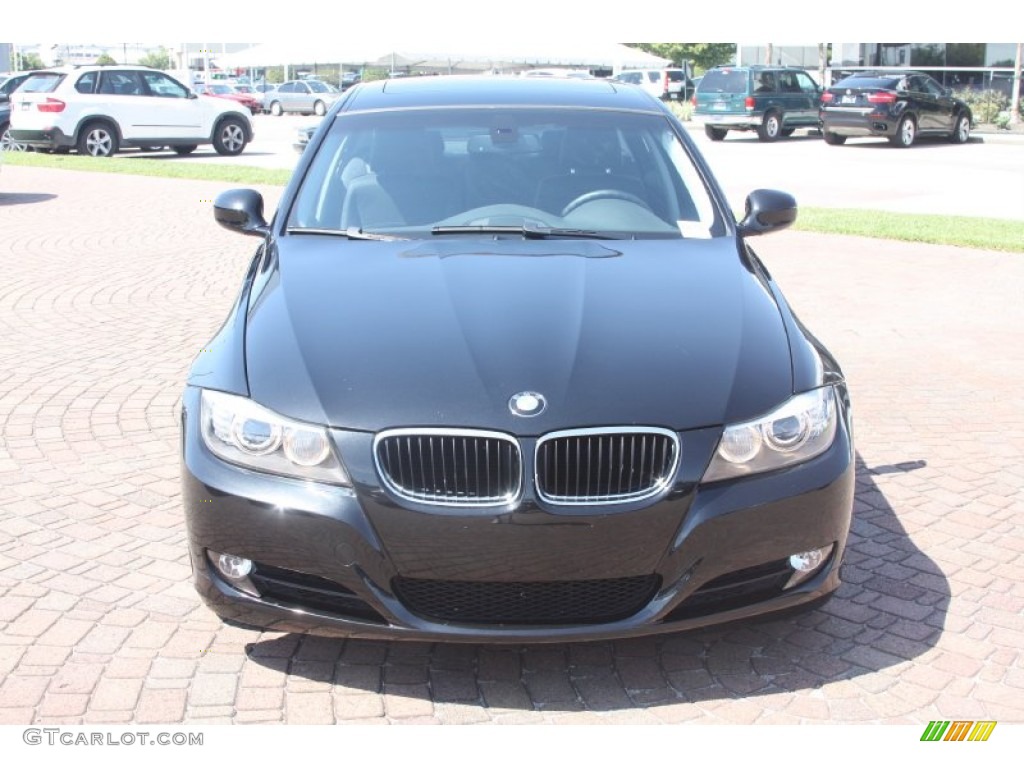2009 3 Series 328i Sedan - Black Sapphire Metallic / Black photo #2