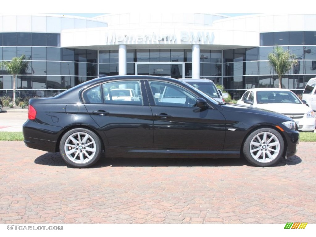 2009 3 Series 328i Sedan - Black Sapphire Metallic / Black photo #3