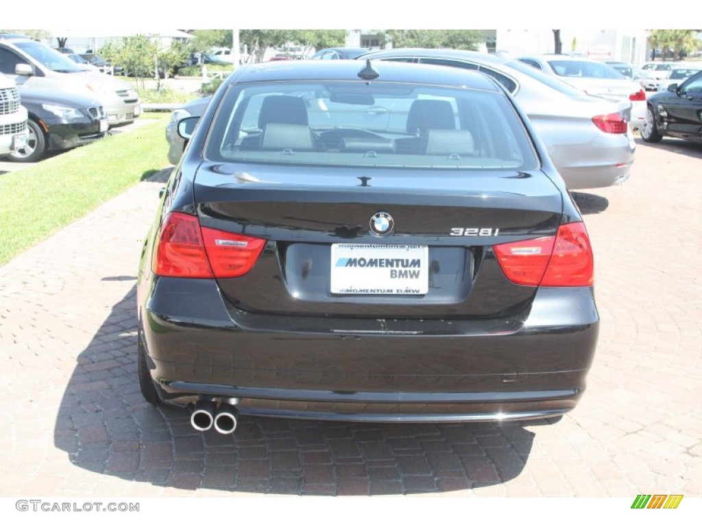 2009 3 Series 328i Sedan - Black Sapphire Metallic / Black photo #8