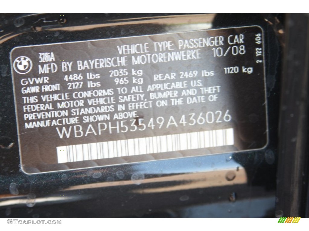 2009 3 Series 328i Sedan - Black Sapphire Metallic / Black photo #9