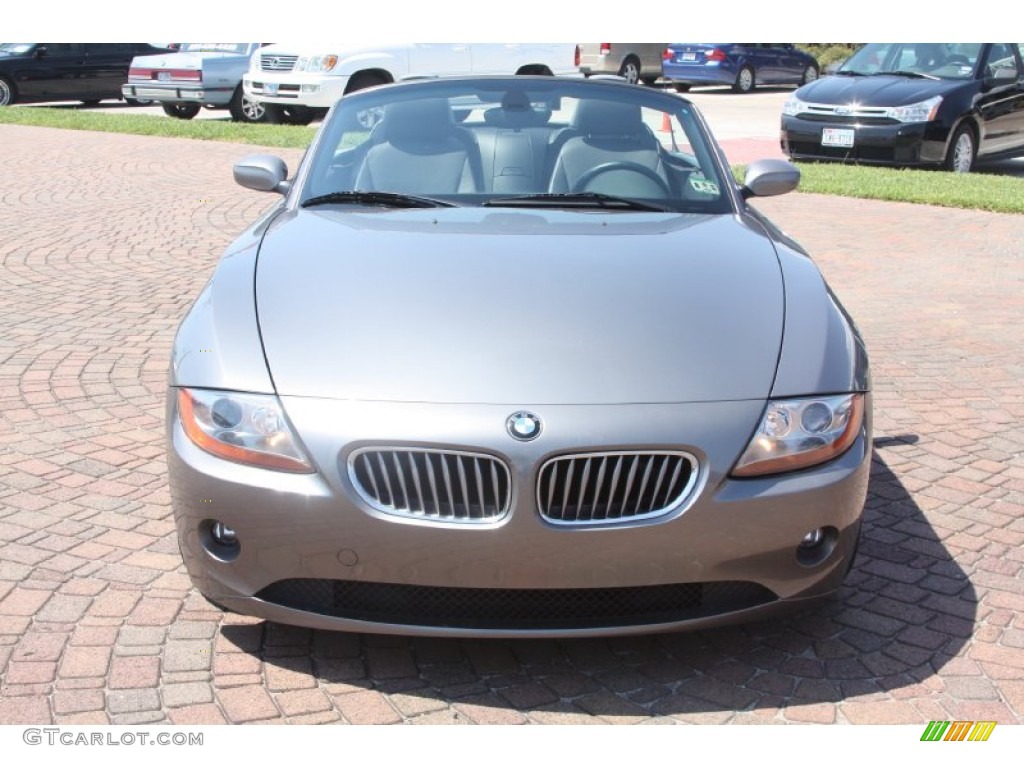 2003 Z4 3.0i Roadster - Sterling Grey Metallic / Black photo #3