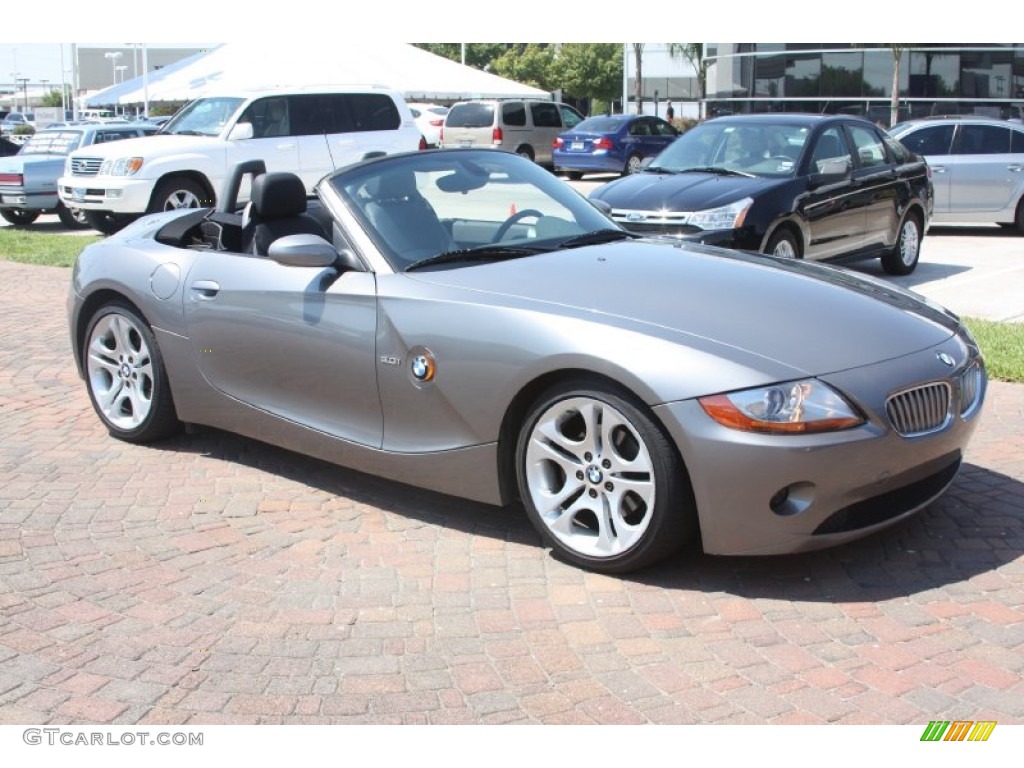 2003 Z4 3.0i Roadster - Sterling Grey Metallic / Black photo #5