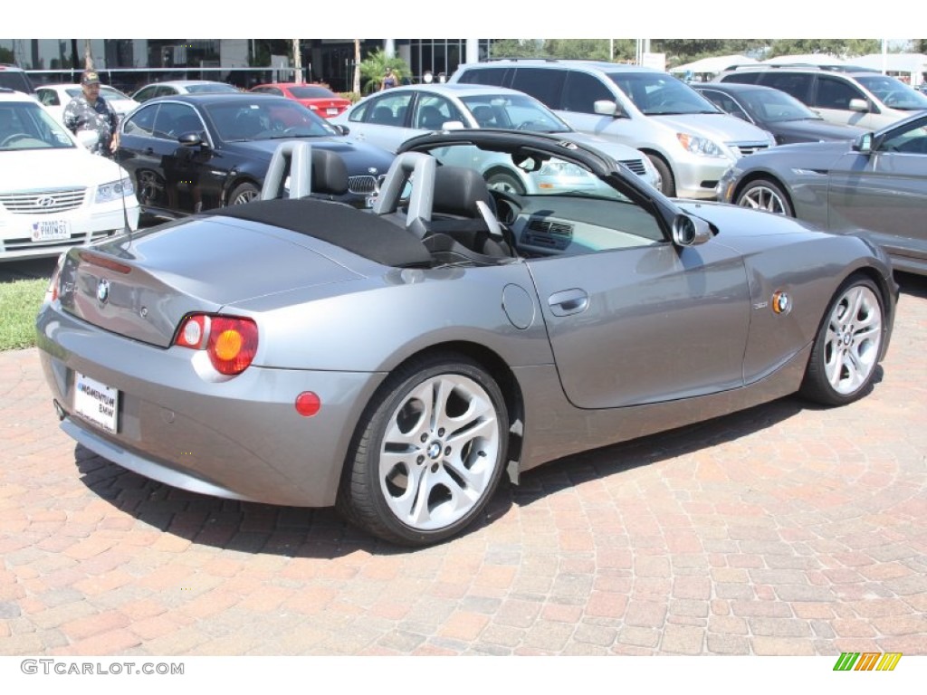 2003 Z4 3.0i Roadster - Sterling Grey Metallic / Black photo #8