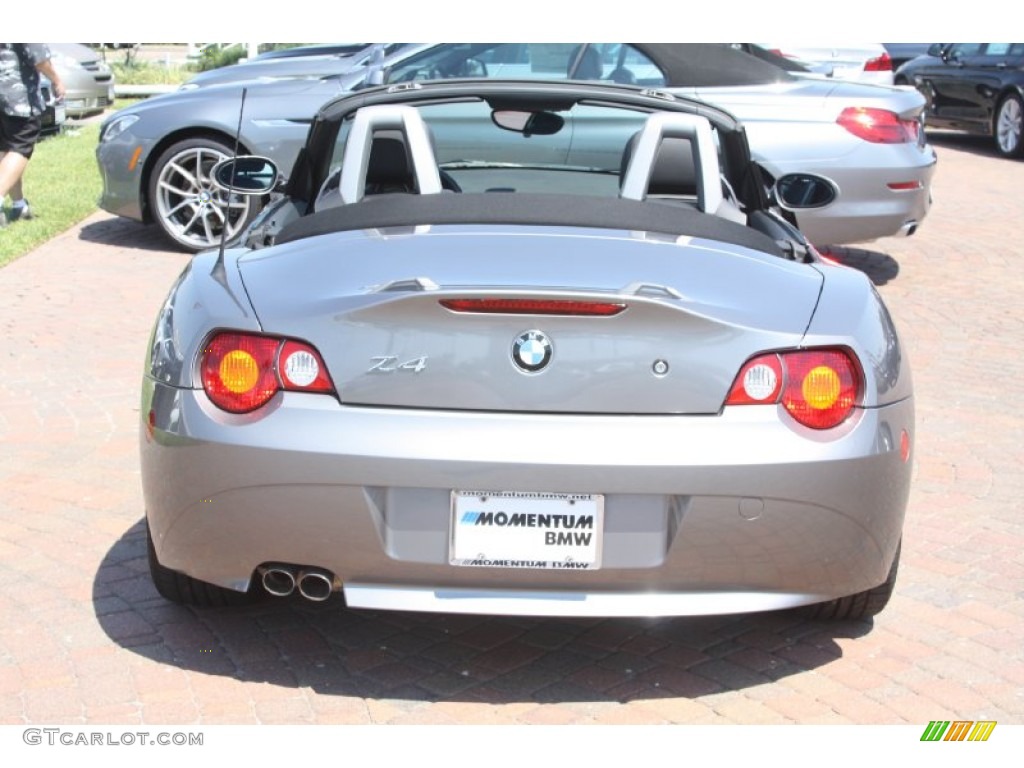 2003 Z4 3.0i Roadster - Sterling Grey Metallic / Black photo #9