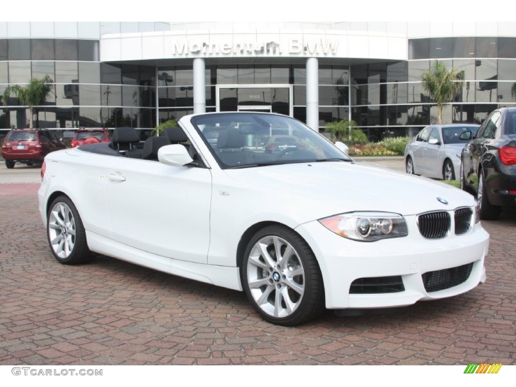 2012 1 Series 135i Convertible - Alpine White / Black photo #1