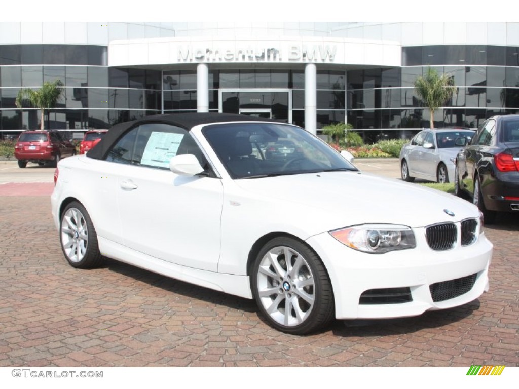 2012 1 Series 135i Convertible - Alpine White / Black photo #2