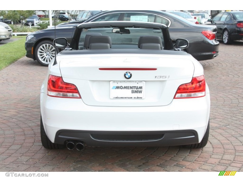 2012 1 Series 135i Convertible - Alpine White / Black photo #8